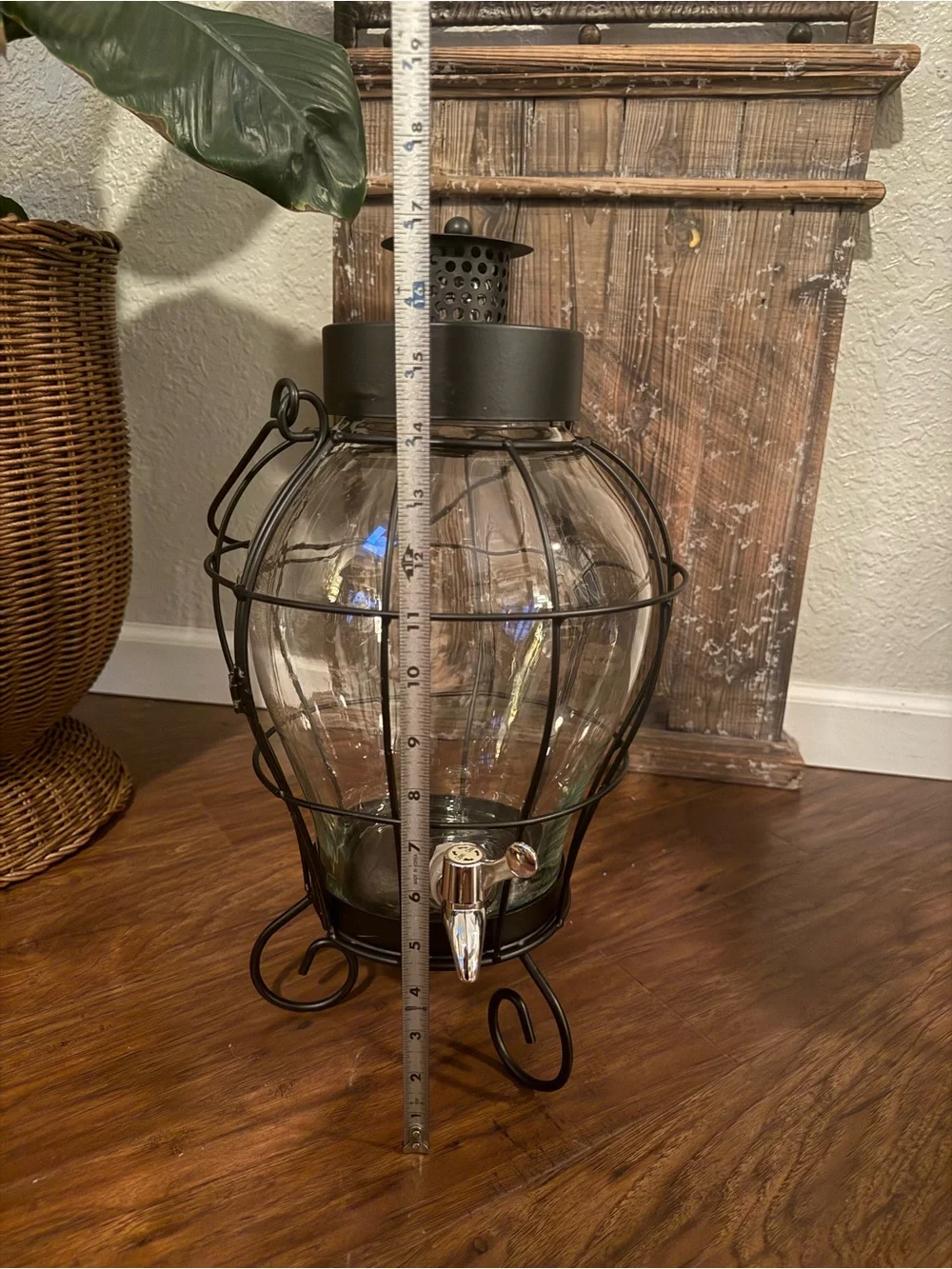 Vintage Lantern Style Beverage Dispenser 6.5 Liter